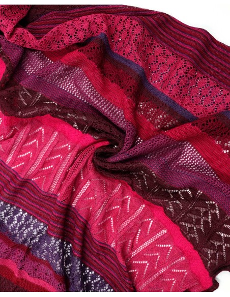 STOLA TRIANGOLARE IN LANA MERINO 100X200 "KYRA"