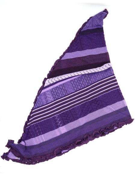 STOLA TRIANGOLARE IN LANA MERINO 100X200 "KYRA"