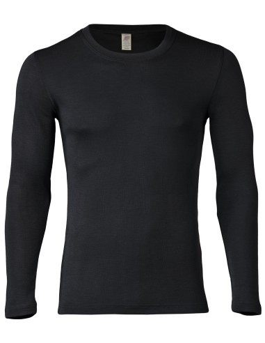 T-SHIRT UOMO IN LANA-SETA A MANICHE LUNGHE