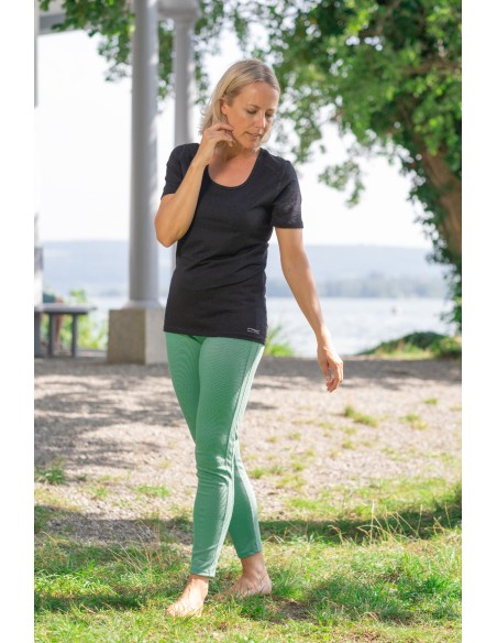 LEGGINGS TERMICO PESANTE IN LANA-SETA SPORT DONNA