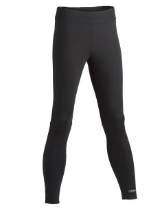 LEGGINGS TERMICO PESANTE IN LANA-SETA SPORT DONNA - NERO
