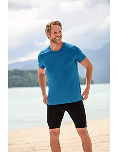 T-SHIRT TERMICA IN LANA-SETA PER LO SPORT UOMO