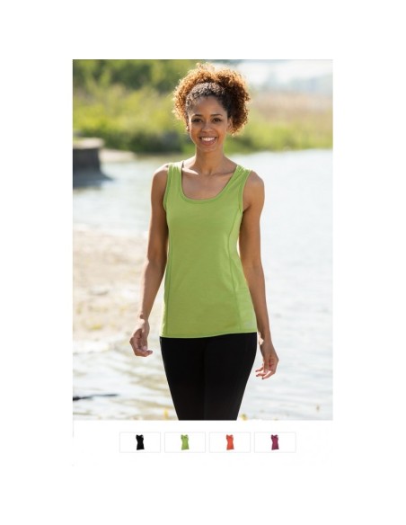 CANOTTA TERMICA IN LANA-SETA PER LO SPORT CON SPALLA LARGA