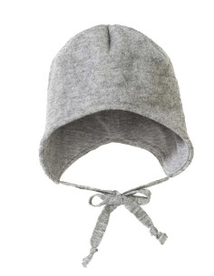 BERRETTO BIMBI IN LANA COTTA  - GRIGIO