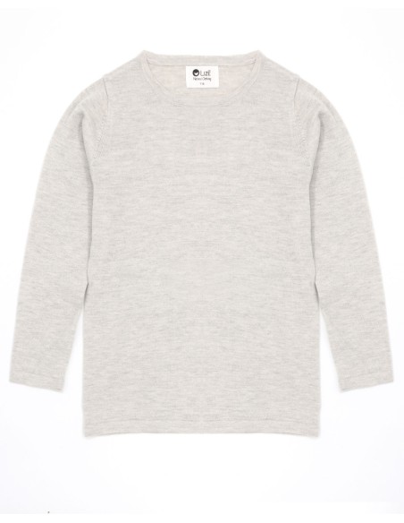 CASHMIRETTA KIDS MANICA LUNGA IN SETA E CASHMERE