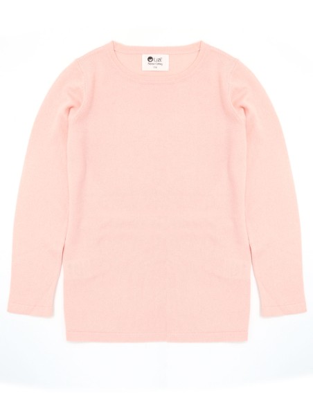 CASHMIRETTA KIDS MANICA LUNGA IN SETA E CASHMERE