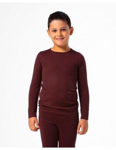 CASHMIRETTA KIDS MANICA LUNGA IN SETA E CASHMERE