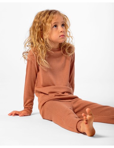 CASHMIRETTA KIDS MANICA LUNGA IN SETA E CASHMERE