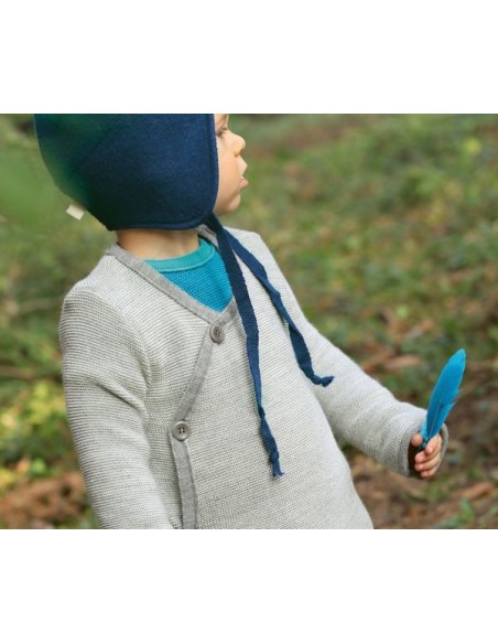 CARDIGAN BABY IN LANA MERINO BIOLOGICA