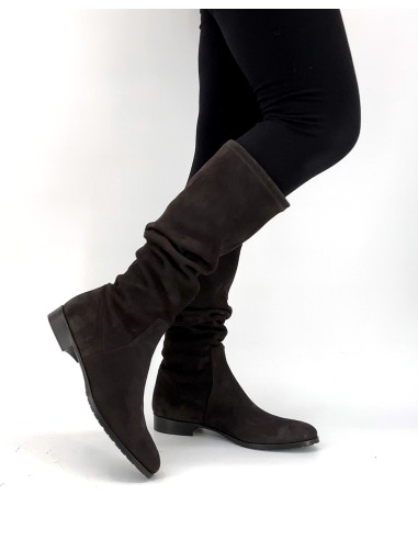 STIVALE INVERNALE DONNA IN CAMOSCIO STRETCH