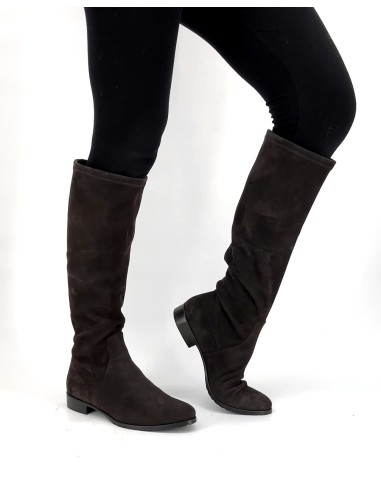 STIVALE INVERNALE DONNA IN CAMOSCIO STRETCH