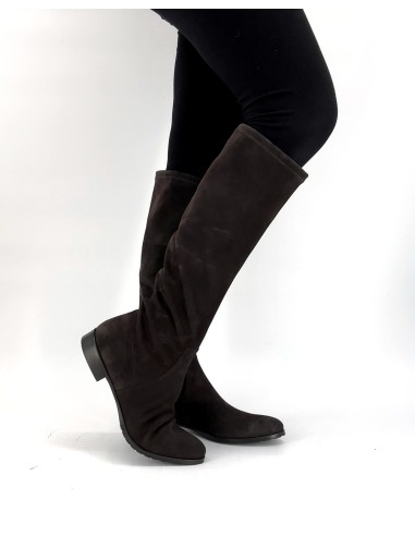 STIVALE INVERNALE DONNA IN CAMOSCIO STRETCH