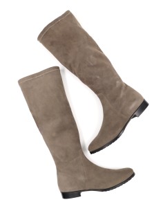 STIVALE INVERNALE DONNA IN CAMOSCIO STRETCH - SABBIA 2