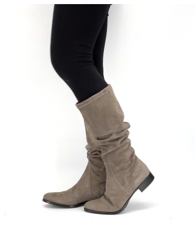 STIVALE INVERNALE DONNA IN CAMOSCIO STRETCH