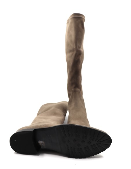 STIVALE INVERNALE DONNA IN CAMOSCIO STRETCH