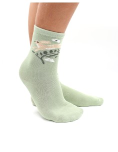 CALZINI BAMBU' BAMBINI "ANIMALI DEL BOSCO! - SALVIA