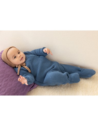 TUTINA NEONATO IN LANA MERINO BIOLOGICA A TRICOT