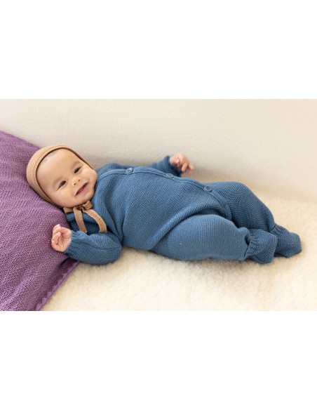 TUTINA NEONATO IN LANA MERINO BIOLOGICA A TRICOT