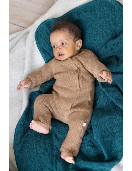 TUTINA NEONATO IN LANA MERINO BIOLOGICA A TRICOT