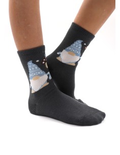 CALZINI BAMBU' KIDS "WINTER" - ANTRACITE 2