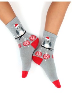 CALZINI IN BAMBU' KIDS "GUFO" - GRIGIO 2