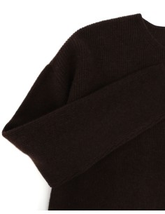 MAGLIONE DONNA SQUADRATO IN 100% LANA DI YAK - CAFFE' 2