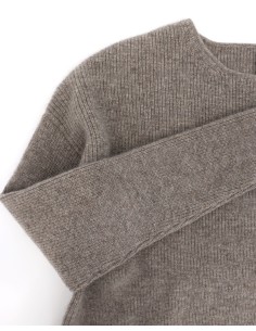 MAGLIONE DONNA SQUADRATO IN 100% LANA DI YAK - GRIGIO 2