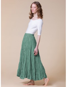 GONNA IN PURA SETA "DETTE" - NERO 2