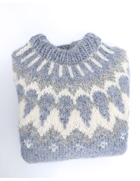 MAGLIONE ISLANDESE IN LANA LOPI FATTO A MANO