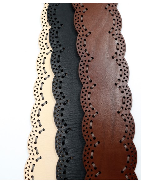 CINTURA ARTIGIANALE  IN PELLE NATURALE "VENUS"