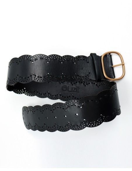 CINTURA ARTIGIANALE  IN PELLE NATURALE "VENUS"