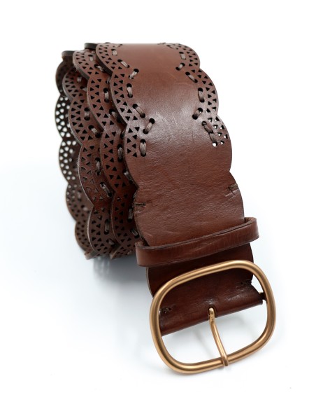 CINTURA ARTIGIANALE  IN PELLE NATURALE "VENUS"