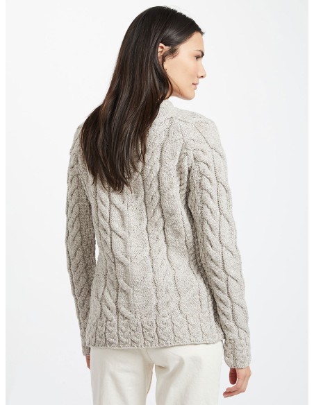 MAGLIONE ARAN IN LANA SUPERSOFT "RAGLAN"