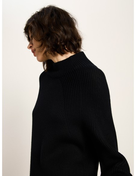 MAGLIONE A COSTINA IN 100% LANA MERINO BIOLOGICA GOTS