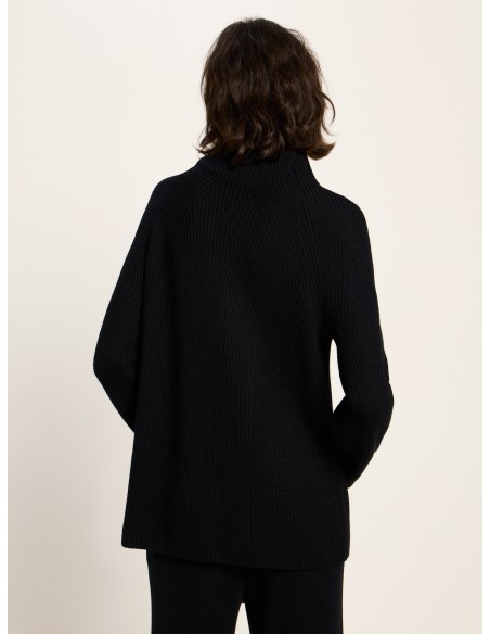 MAGLIONE A COSTINA IN 100% LANA MERINO BIOLOGICA GOTS