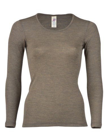 T-SHIRT DONNA LANA-SETA MANICHE LUNGHE