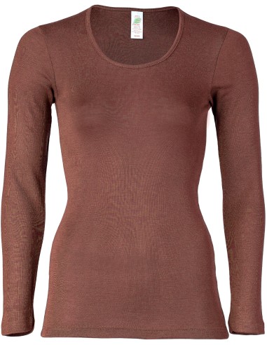 T-SHIRT DONNA LANA-SETA MANICHE LUNGHE