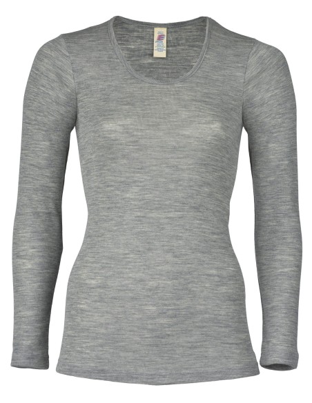 T-SHIRT DONNA LANA-SETA MANICHE LUNGHE