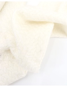 SCIARPA UNISEX IN CASHMERE E LANA 30X80 "SMART" - BIANCO 2