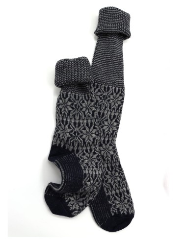 CALZINO NORVEGESE LUNGO IN 100% LANA 