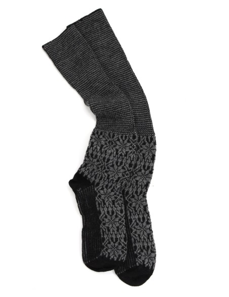 CALZINO NORVEGESE LUNGO IN 100% LANA 