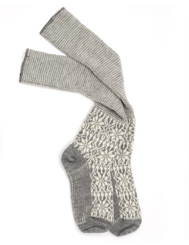 CALZINO NORVEGESE LUNGO IN 100% LANA 