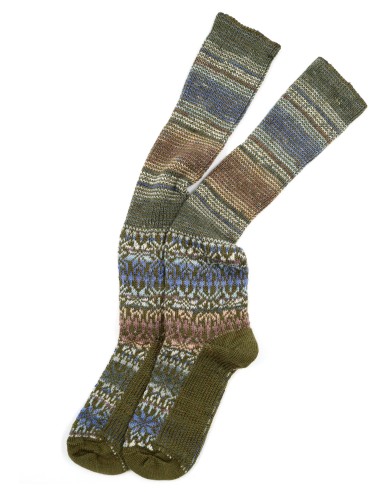 CALZINO NORVEGESE LUNGO IN 100% LANA 