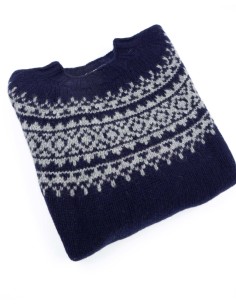 MAGLIONE UOMO SCOZZESE IN LANA D'AGNELLO "YOKE" - NAVY 2