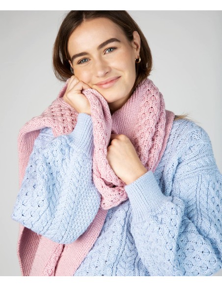 MAGLIONE CROP IN LANA IRLANDESE "HONEY"