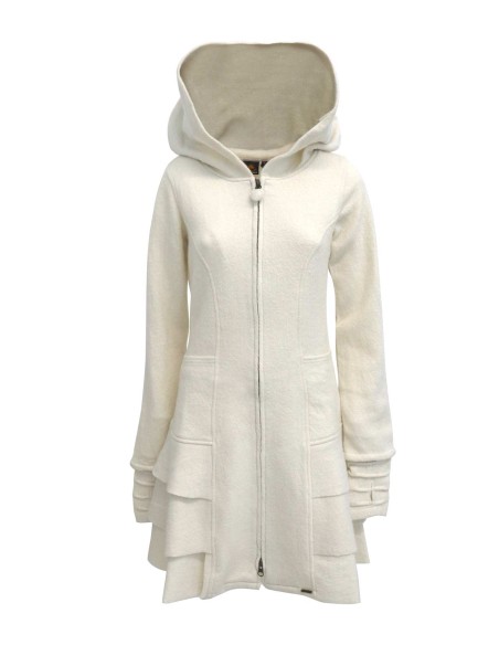 CAPPOTTO FARYTALE IN LANA COTTA SFODERATO ROMANTICO "ELARA"