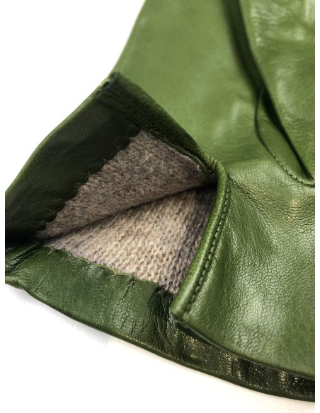 GUANTO DONNA IN PELLE E CASHMERE 