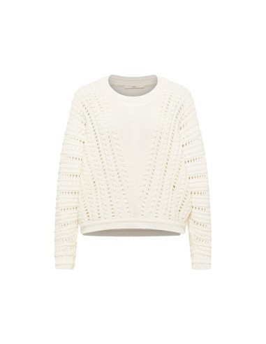 MAGLIONE DONNA IN COTONE BIOLOGICO TRAFORATO 