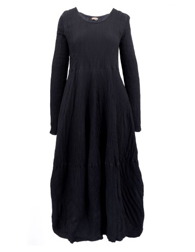 ABITO IN SETA INCRESPATA DOPPIATA AD EFFETTO...