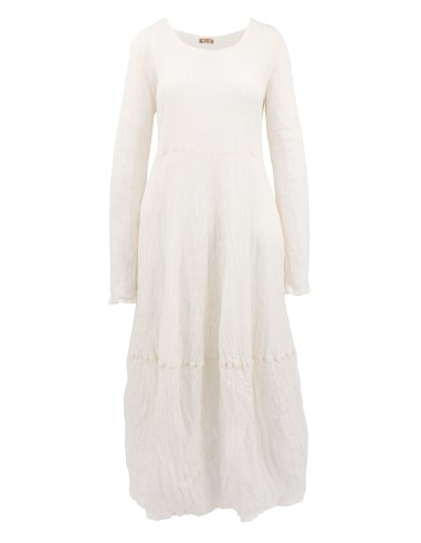 ABITO IN SETA INCRESPATA DOPPIATA AD EFFETTO...